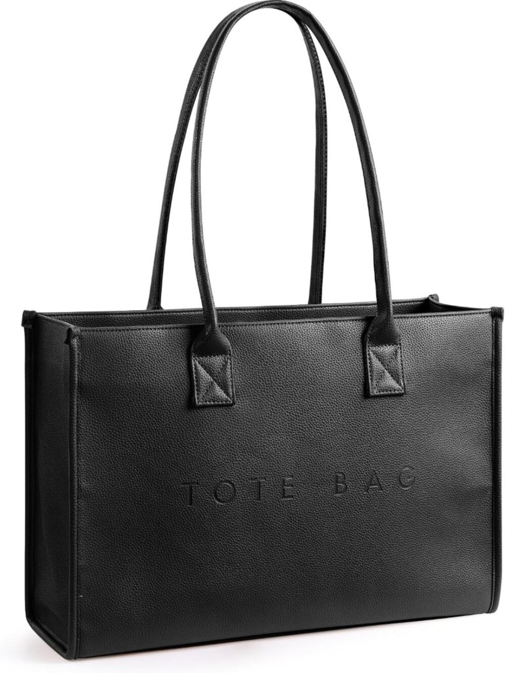 Oversized PU Leather Tote Bag for Women | Stylish Weekender Shopper Handbag